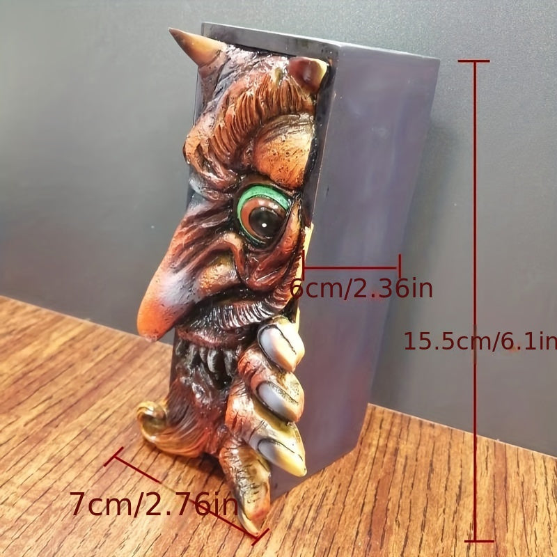 MonsterBookend - Unique Monster Bookend in Black and Gray Resin