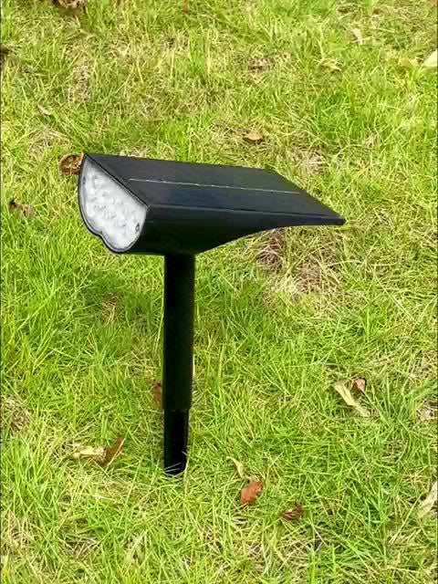 Aegisol - 9 LED Solar Garden Spotlights for Outdoor Use