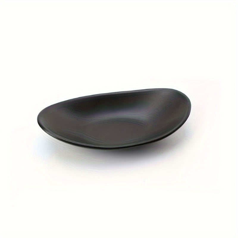 BlackTray - Elegant Oval Jewelry and Key Tray