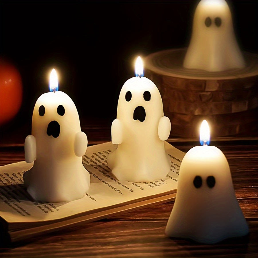 EnchantGlow - Handcrafted Freesia Scented Candle for Halloween