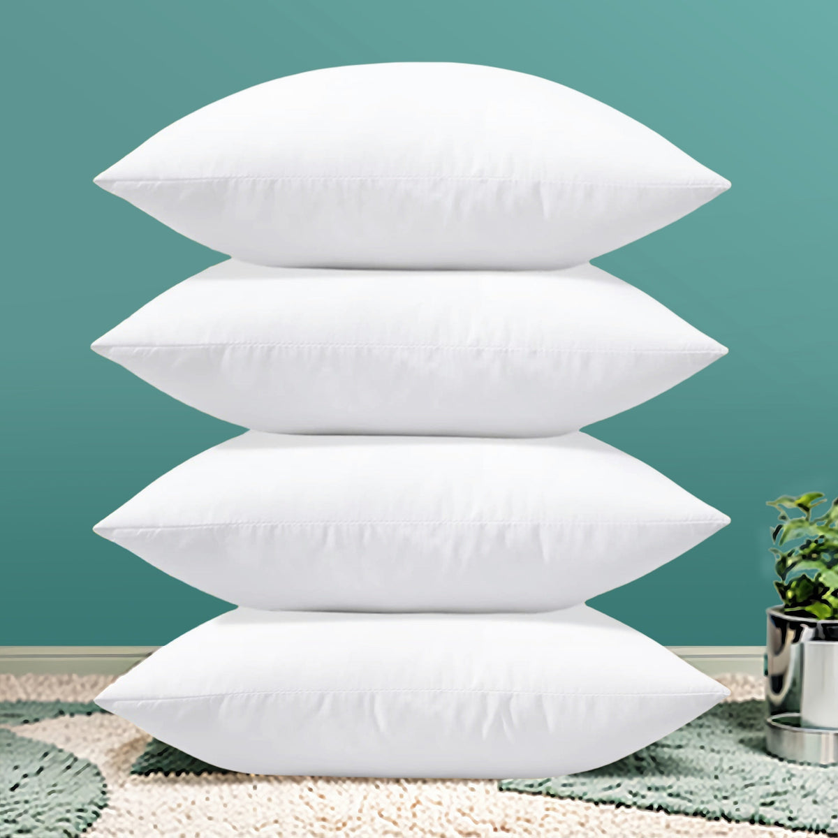 CuddleCloud - Hypoallergenic Cushion Inserts (Set of 4)