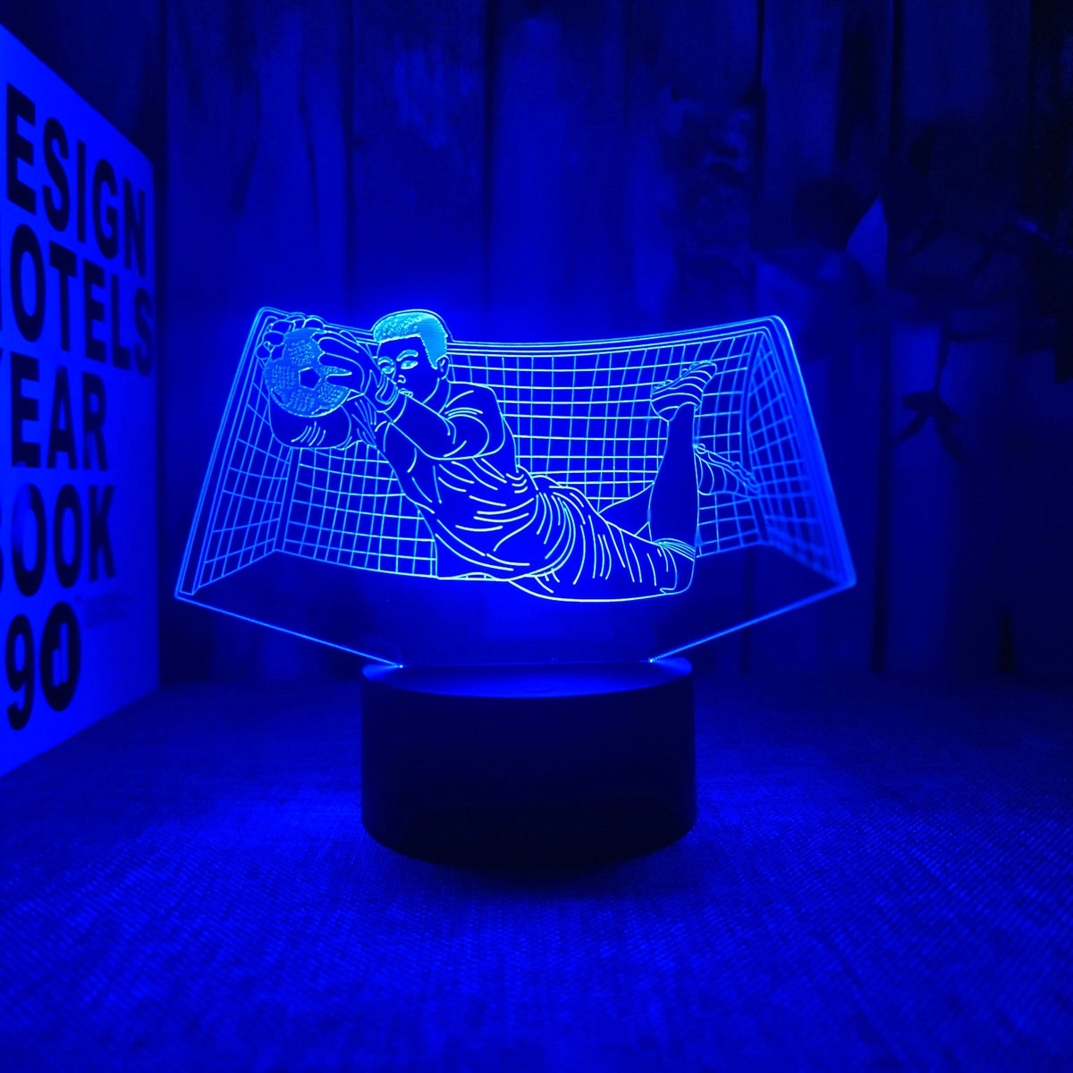 KeeperGlow - 3D Goalkeeper Night Light with Touch Control