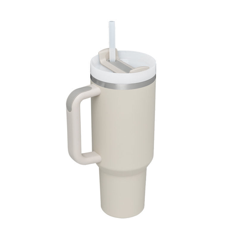 Ukrisp - Elegant Insulated Water Bottle with Handle and Straw