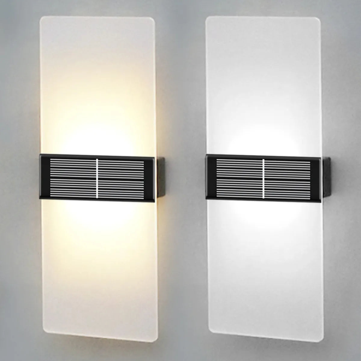SolarWallGlow - Applique Murale Solaire pour Éclairage Extérieur