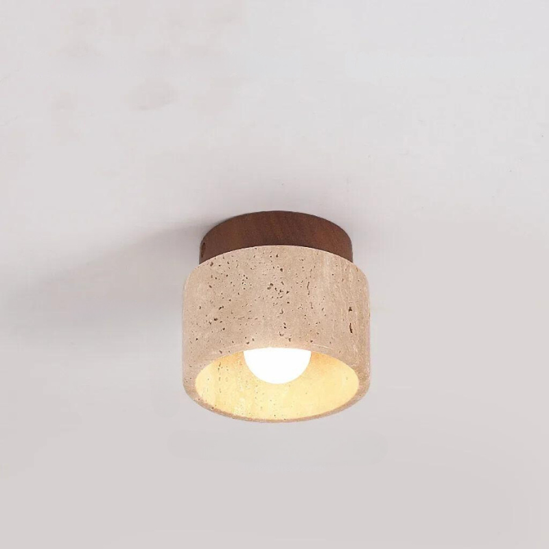 Sarelith - Travertine LED Pendant Light for Hallways and Staircases