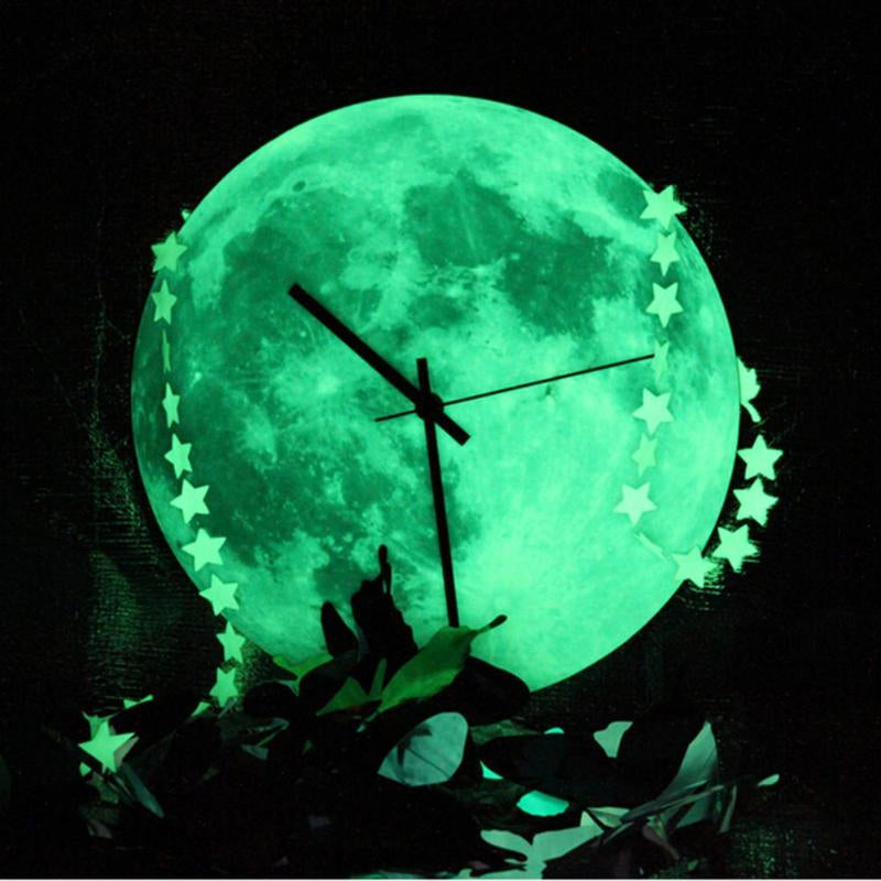 MoonLight - Luminous Moon Wall Clock for Enchanting Evenings