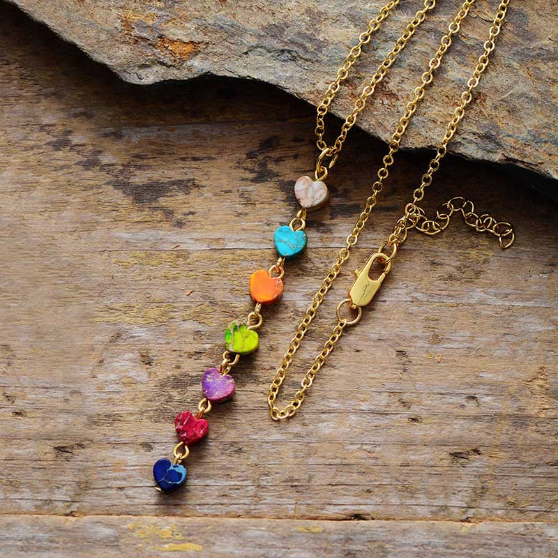 Astra - 7 Chakra Natural Stone Pendant Necklace