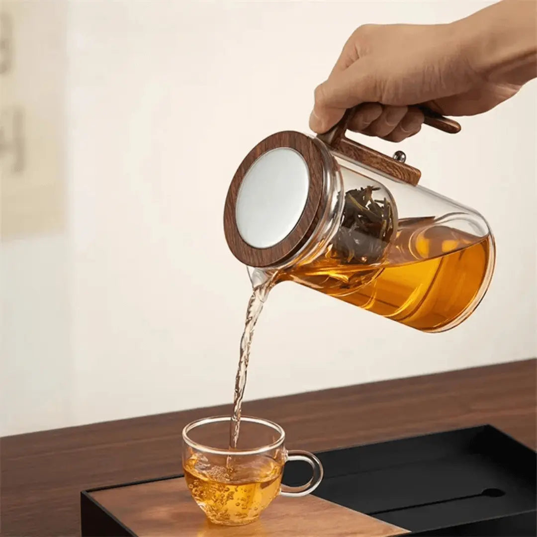ClearBrew - Théière en verre élégante pour café et thé