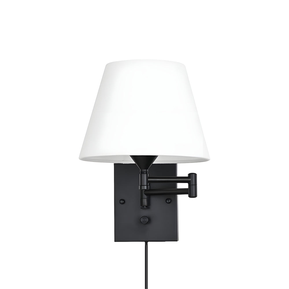 SwingLight - Adjustable Wall Sconce with Linen Shade