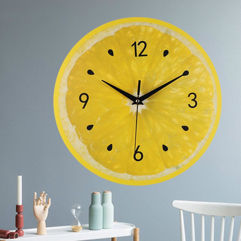LemonTime - Lemon Wall Clock for a Cheerful Kitchen