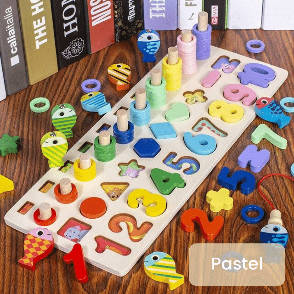 SafariExplorer - Wooden Montessori Busy Board for Babies