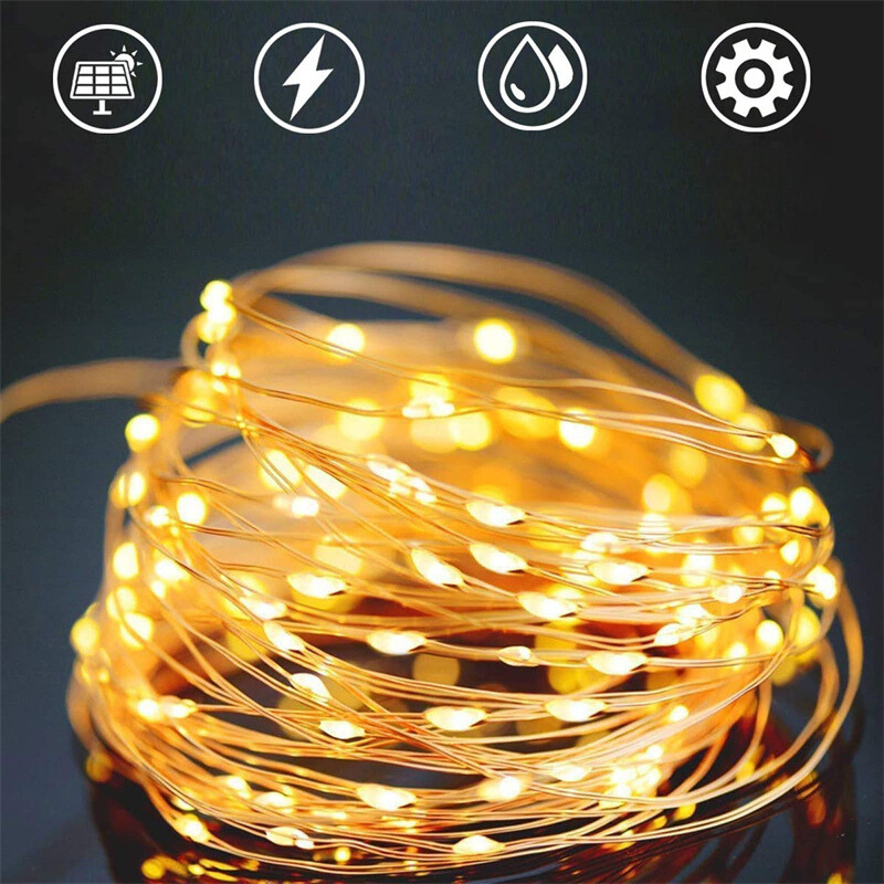 EtoilesSolaires - Solar Star String Lights for Gardens
