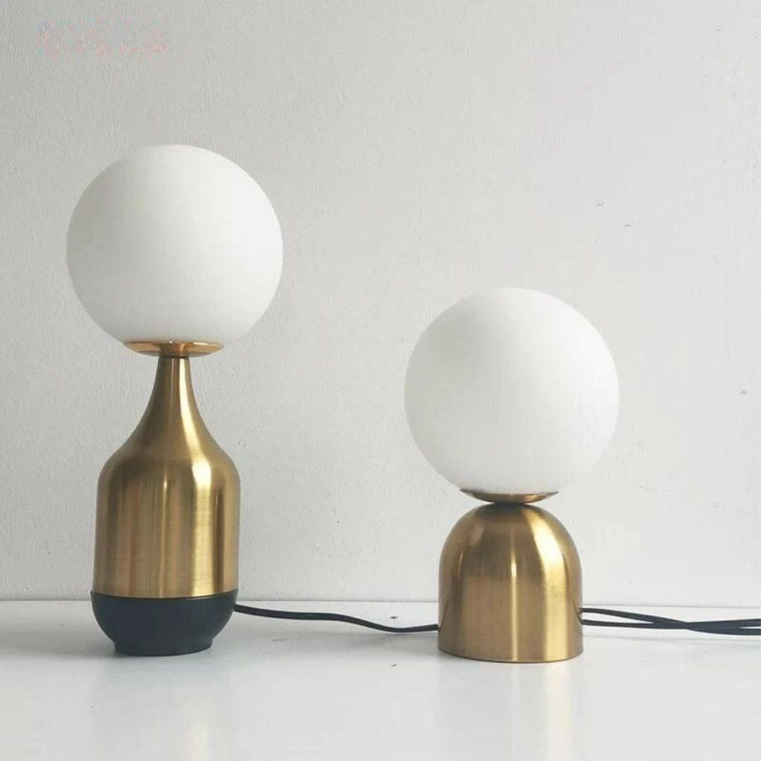 Nordic Elegance Lamp - Glass Globe Table Lamp for Ambient Lighting