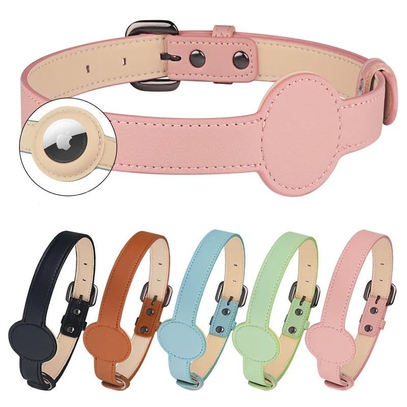 Edouard Collar - Luxury Dog Collar with AirTag Holder