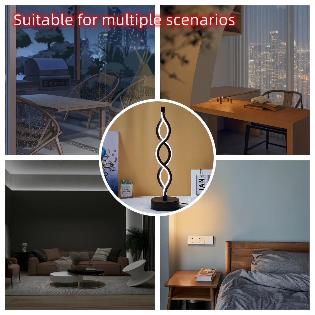 SeaWave - Modern Aluminum LED Desk Lamp