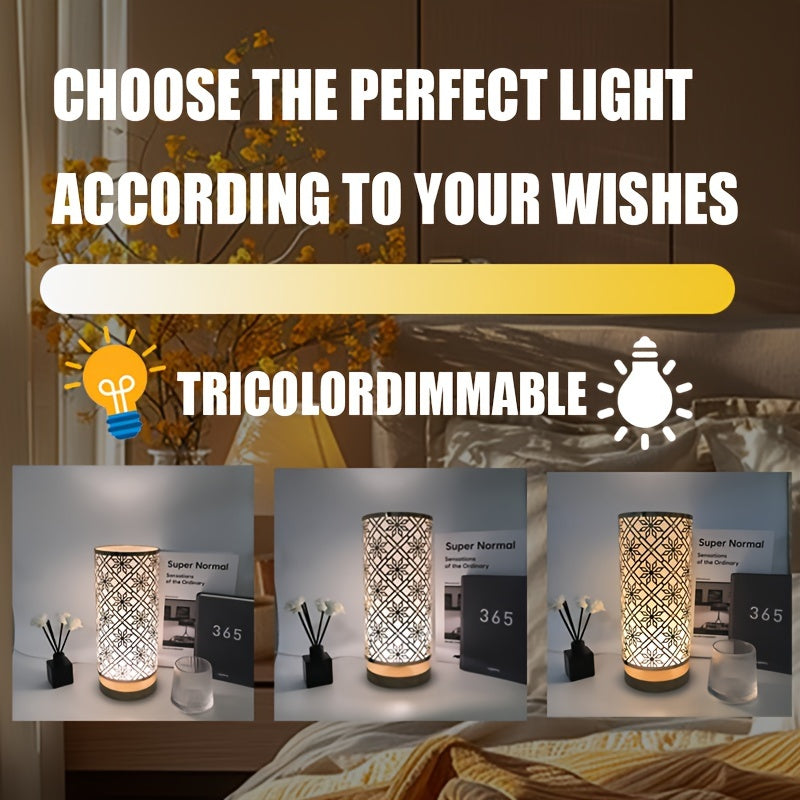LumiPattern - USB Table Lamp with Metal Frame