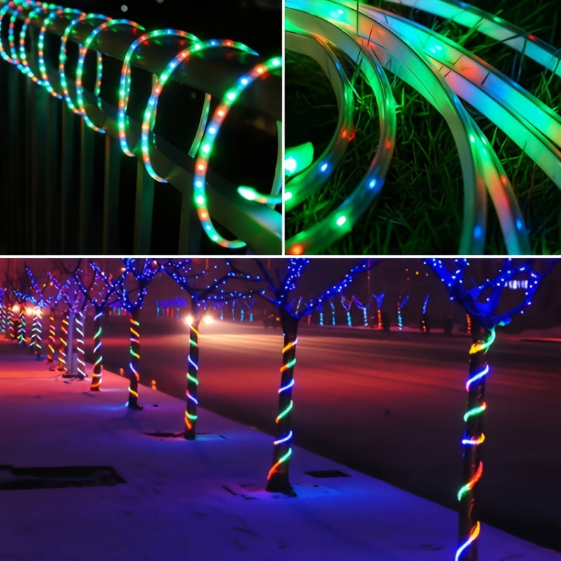 SolarFlex Light - Flexible Solar LED Strip with Remote Control for Outdoor Use