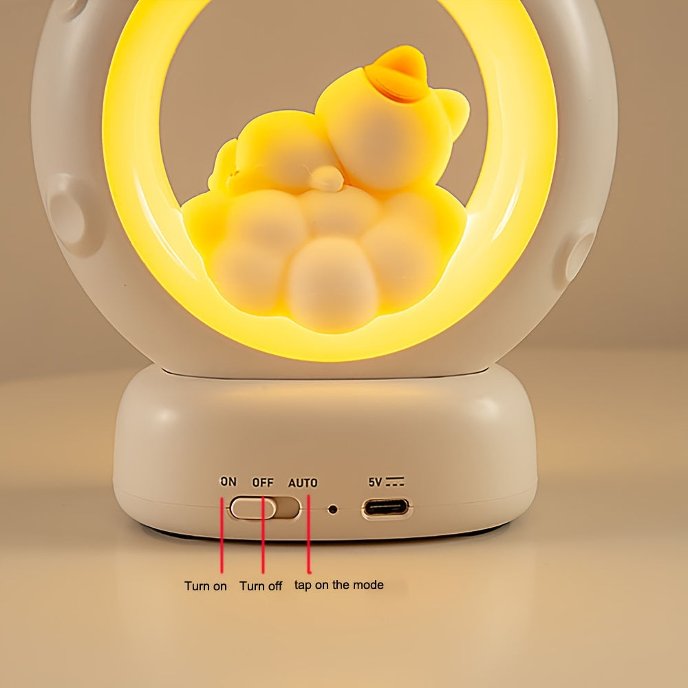 SleepyCat Lamp - Dimmable USB LED Cat Night Light