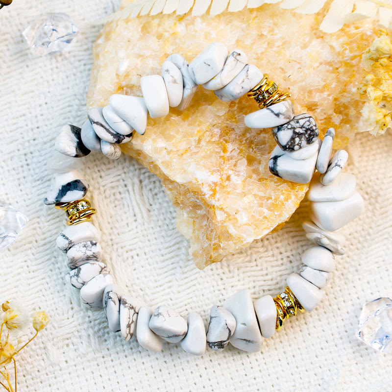 Celine - Bracelet de perles en pierres naturelles et cristaux