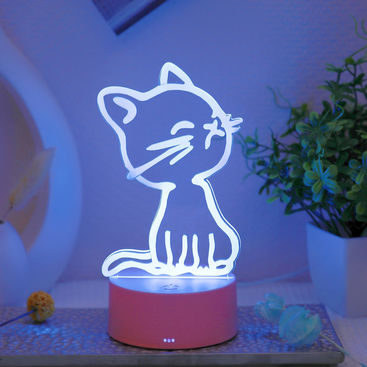 GlowPaw - 3D Touch LED Cat Night Light