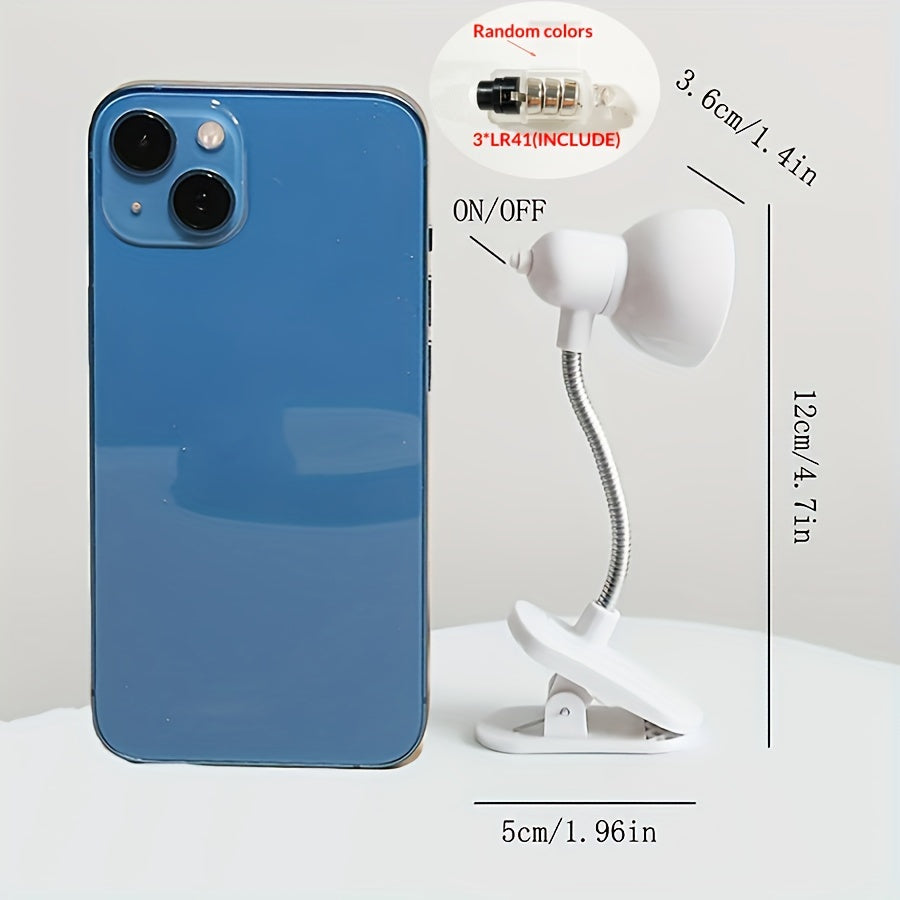 MiniGlow - Portable Clip-On Reading Lamp with Adjustable Arm