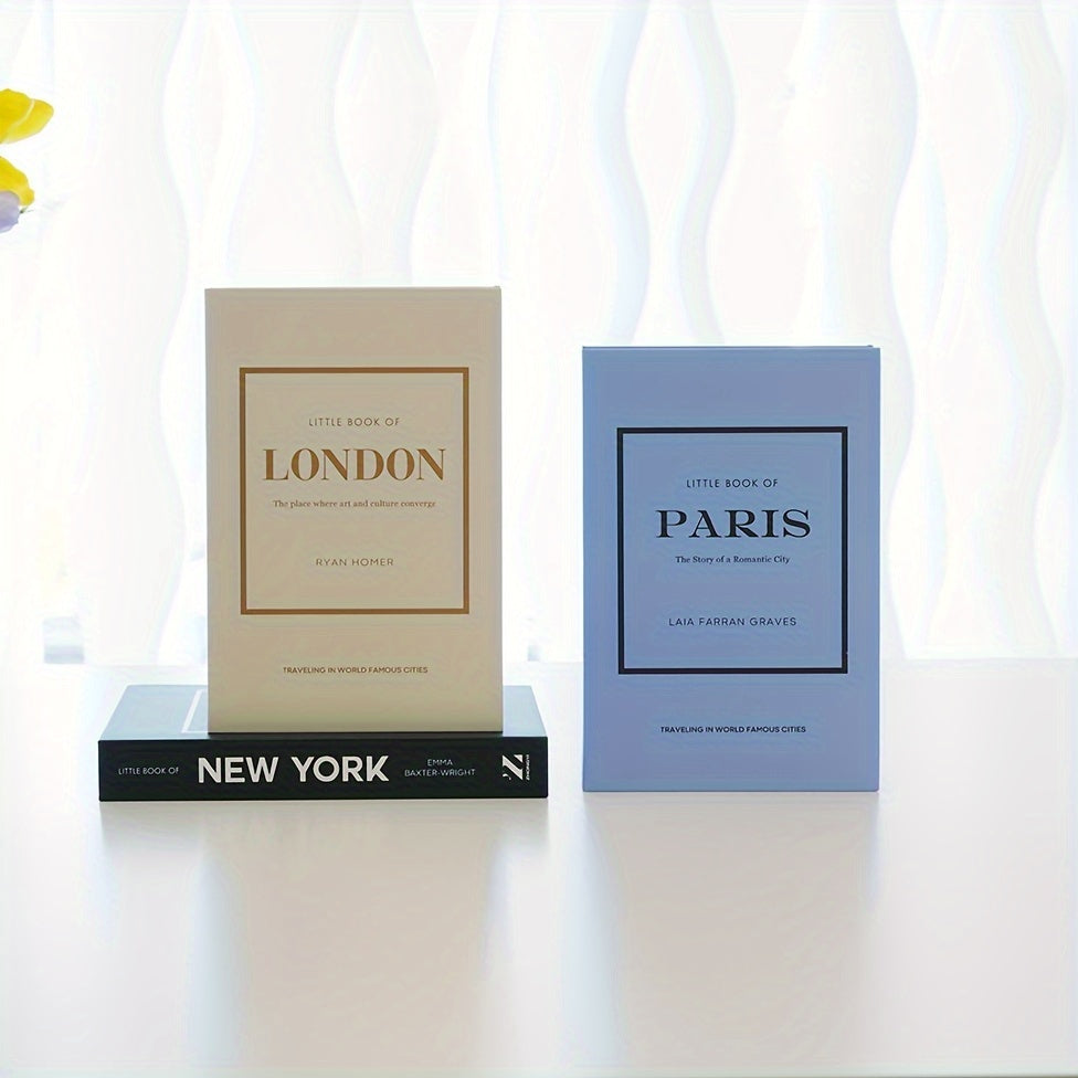 ChicBooks - Elegant Bookends with Classic Faux Books