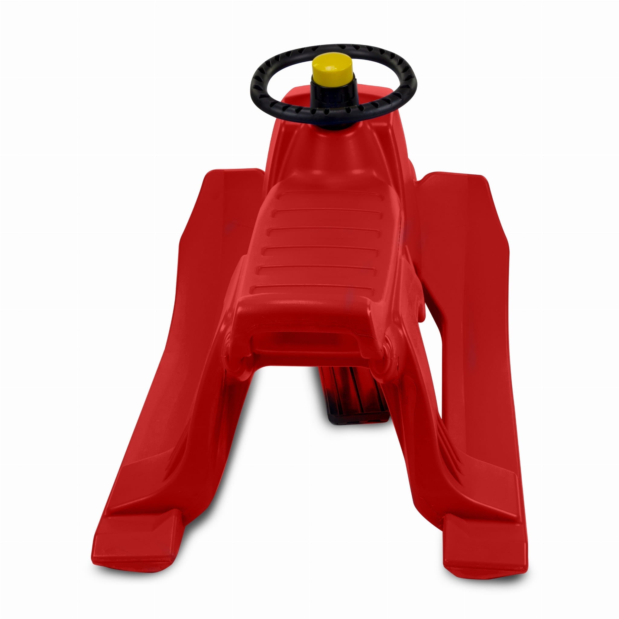 SnowGlide Sled - Red Snow Sled with Built-In Handlebar