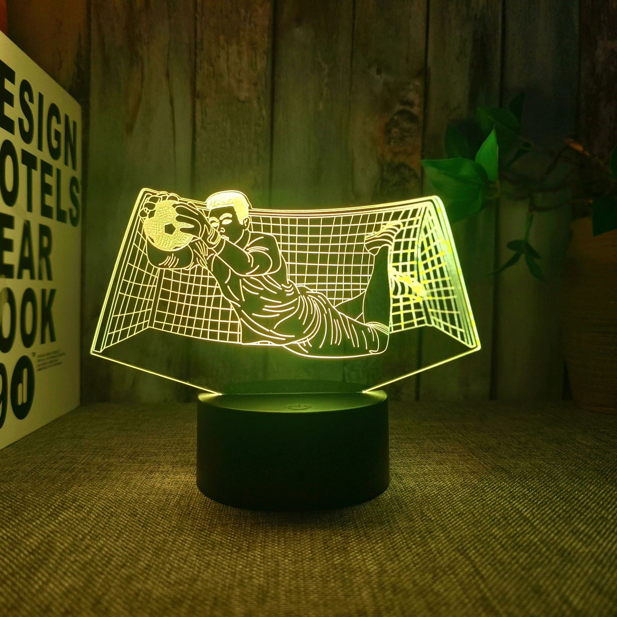 KeeperGlow - 3D Goalkeeper Night Light with Touch Control