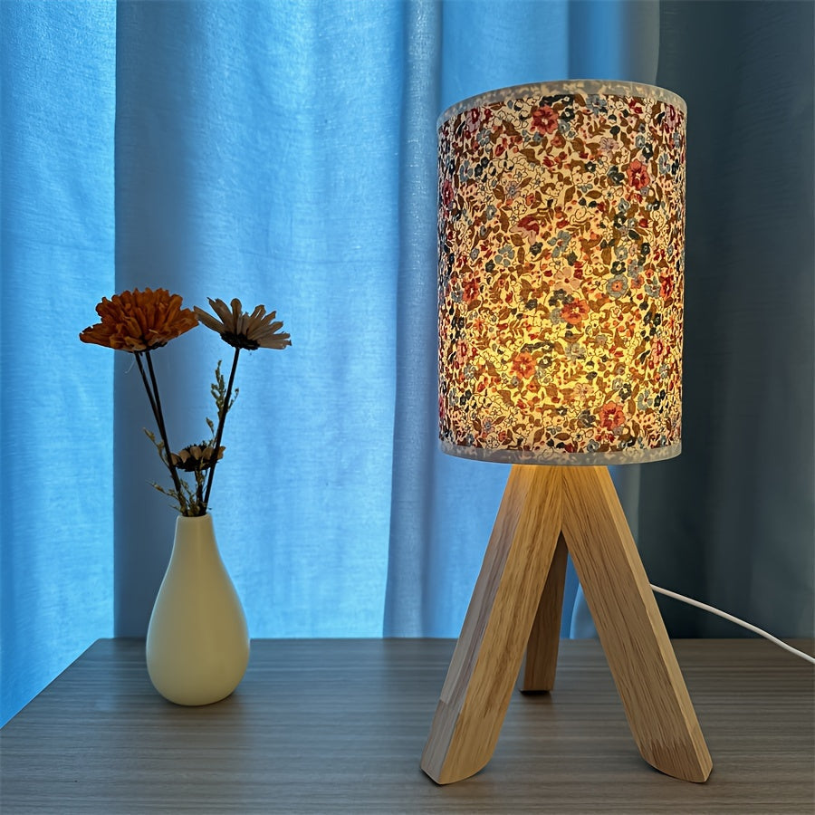 HoutLicht - Minimalist Wooden Table Lamp with USB Port