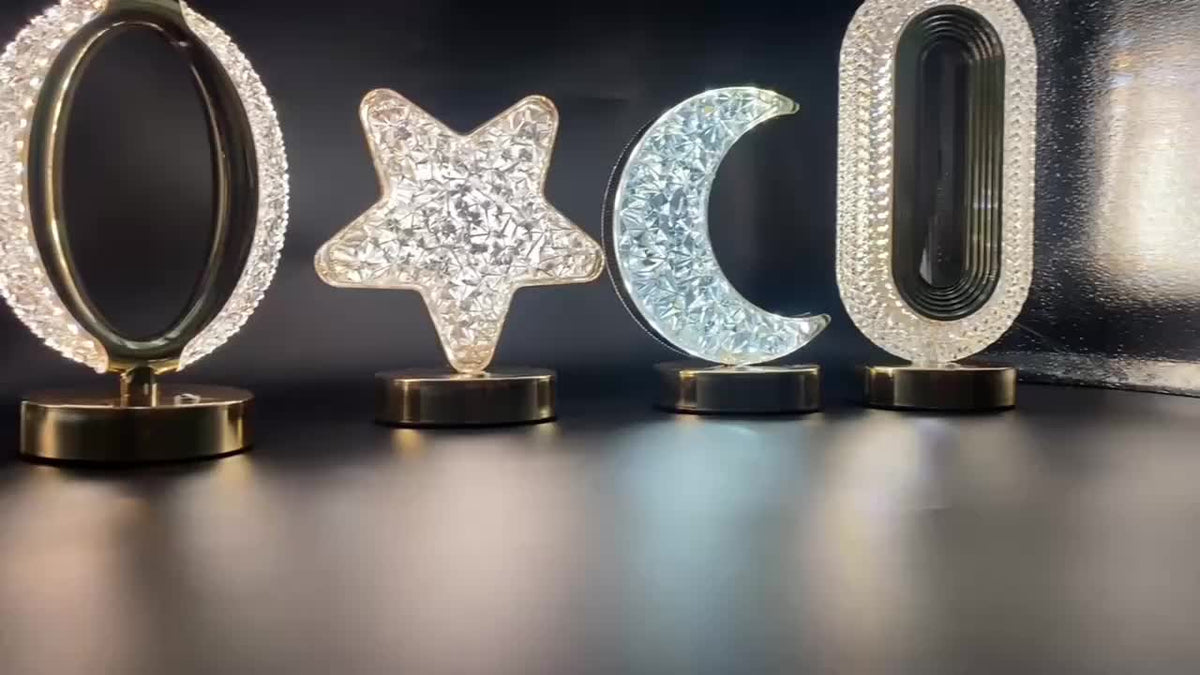 Calprisma Lamp - Touch-Control Crystal Table Lamp