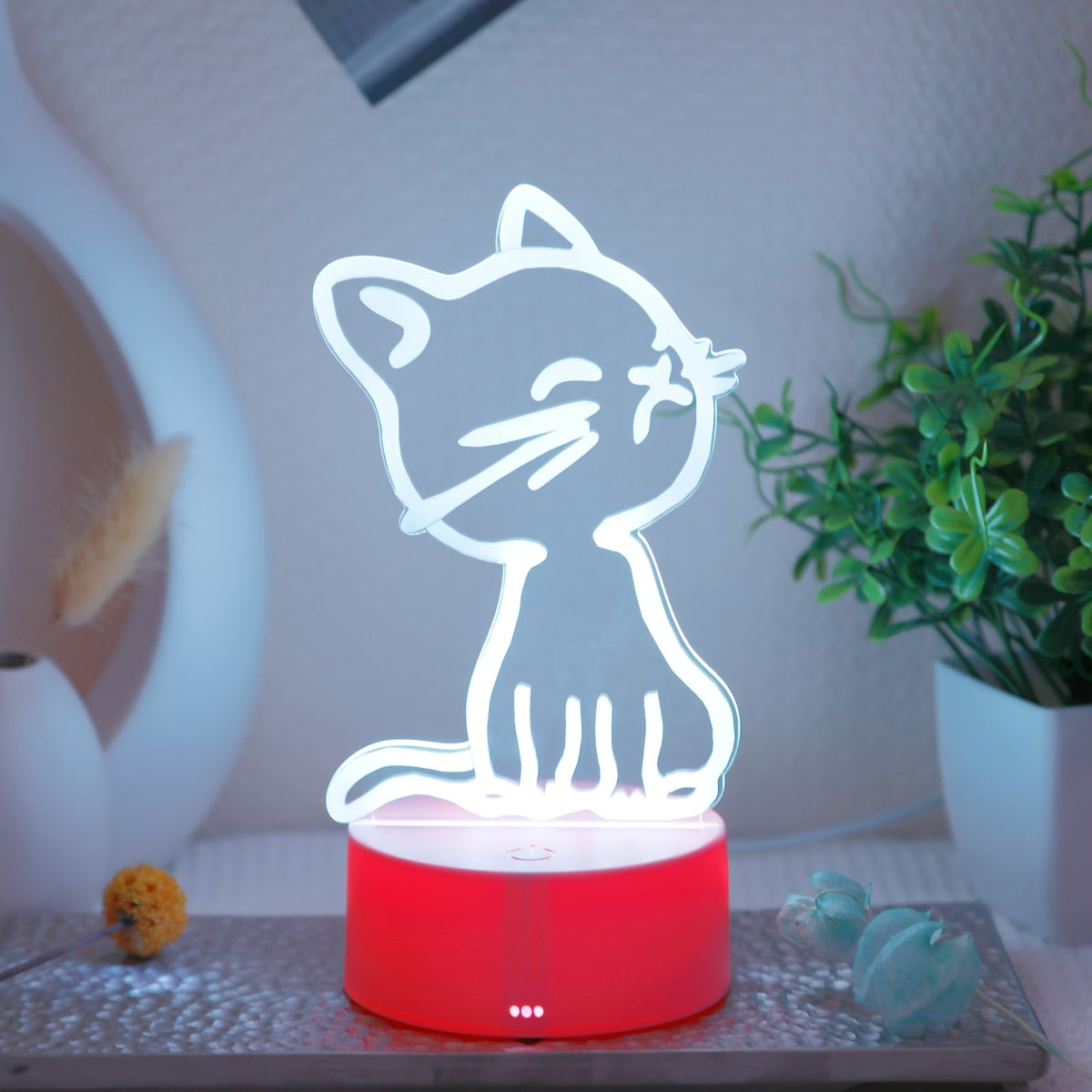 GlowPaw - 3D Touch LED Cat Night Light
