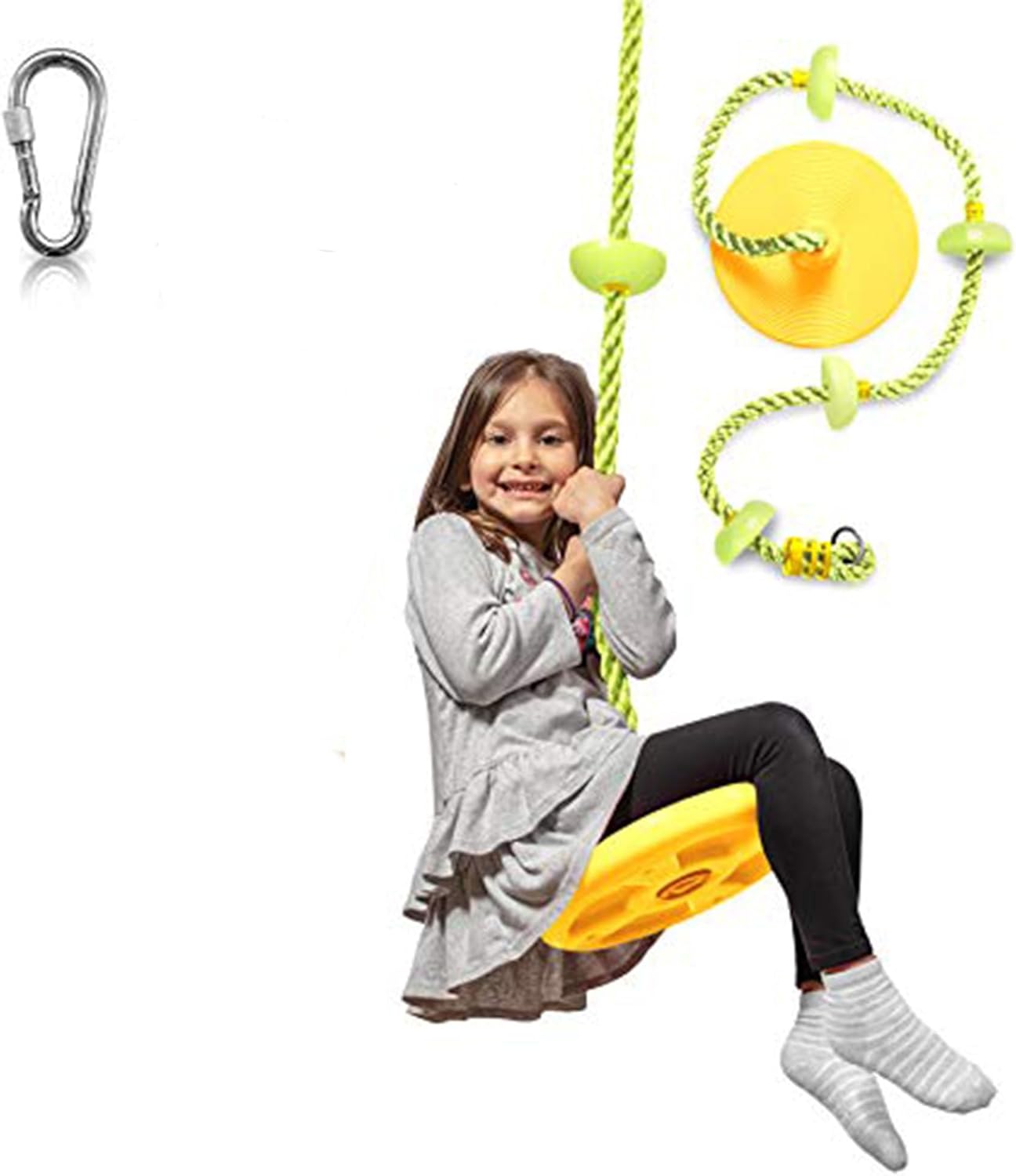 GroveQuest - Tree Swing with Climbing Rope and Platforms for Kids