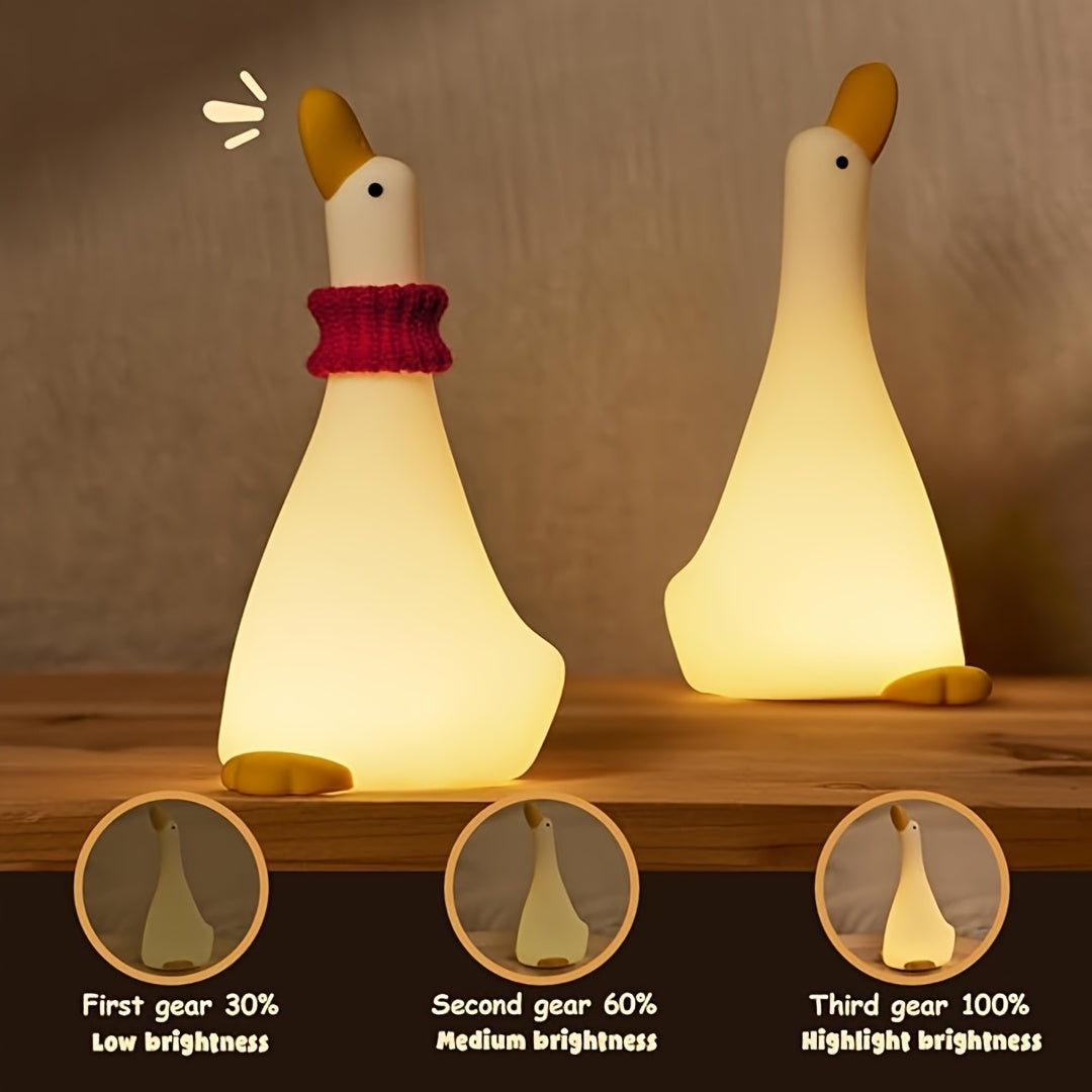 DreamDuck - Rechargeable Touch-Sensor Silicone Duck Night Light