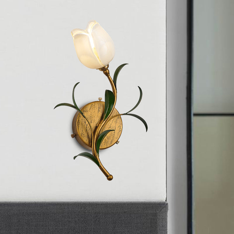 Gwenbloom - Flower Glass Wall Sconce for a Natural Glow