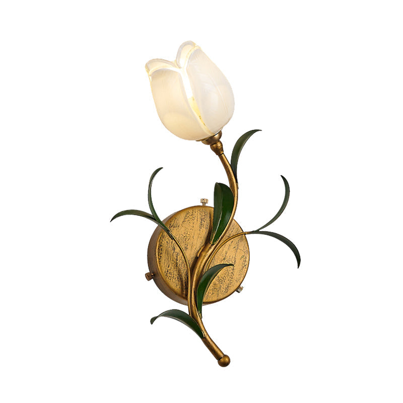 Gwenbloom - Flower Glass Wall Sconce for a Natural Glow