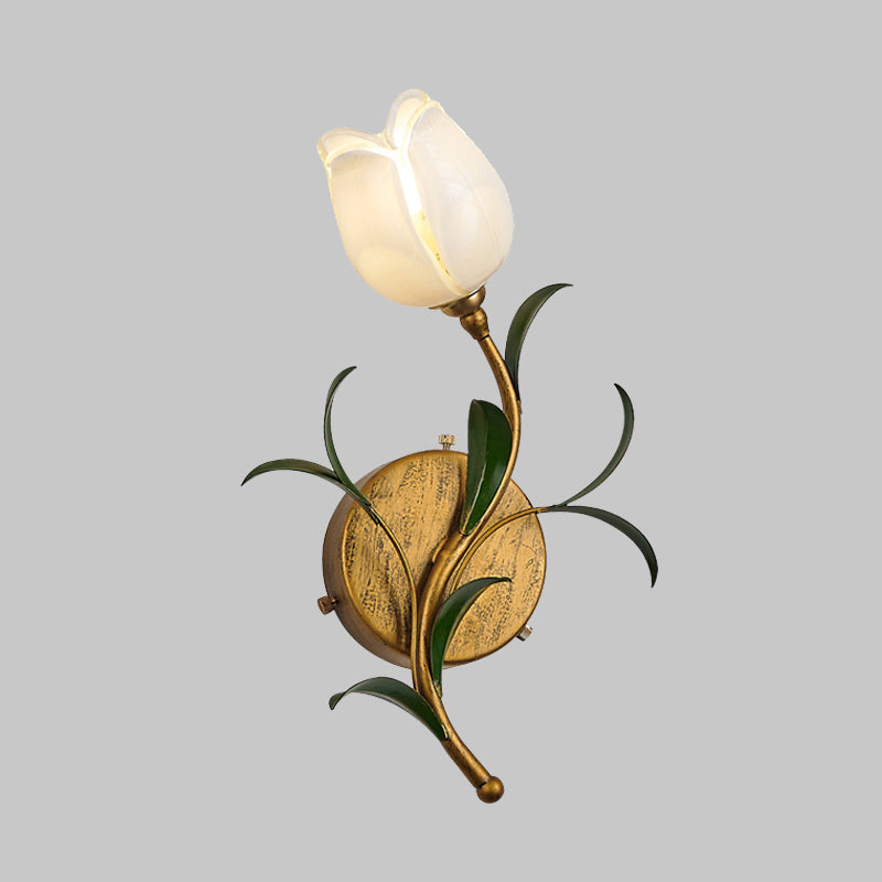 Gwenbloom - Flower Glass Wall Sconce for a Natural Glow