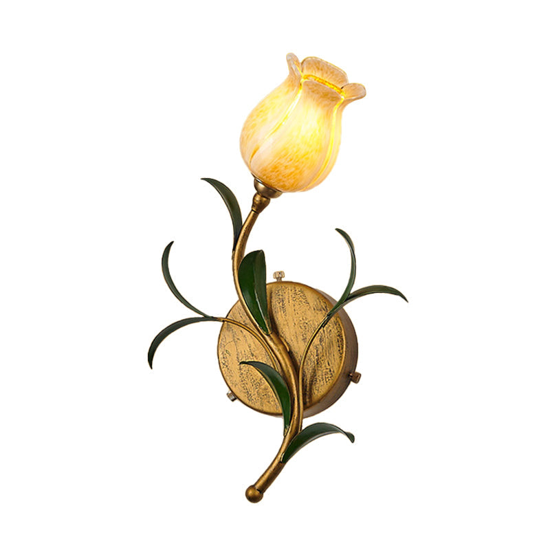 Gwenbloom - Flower Glass Wall Sconce for a Natural Glow