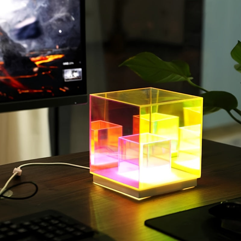 LumiSky Lamp - Adjustable Geometric Starry Sky Table Lamp