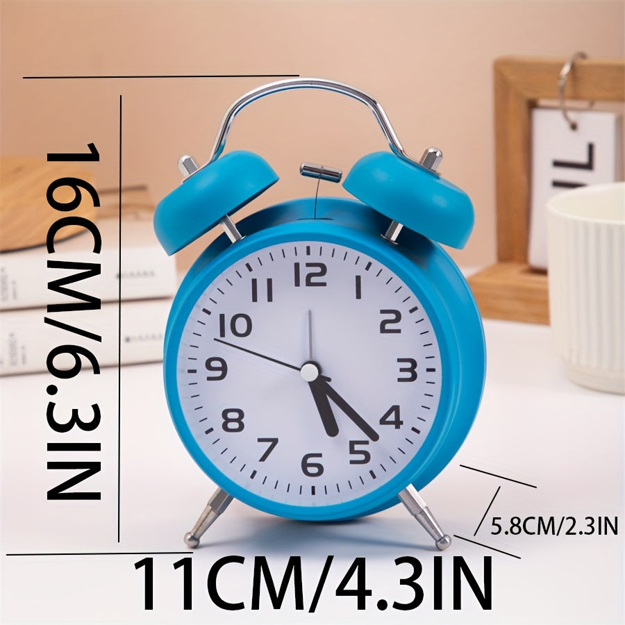 TimeRing Clock - Retro Metal Alarm Clock with Timeless Design