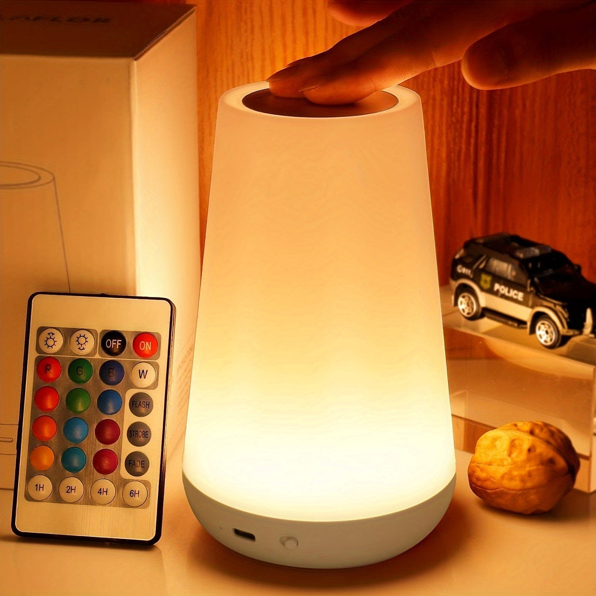 SpaceGlow - Wireless LED Night Light with Timer and Remote Control