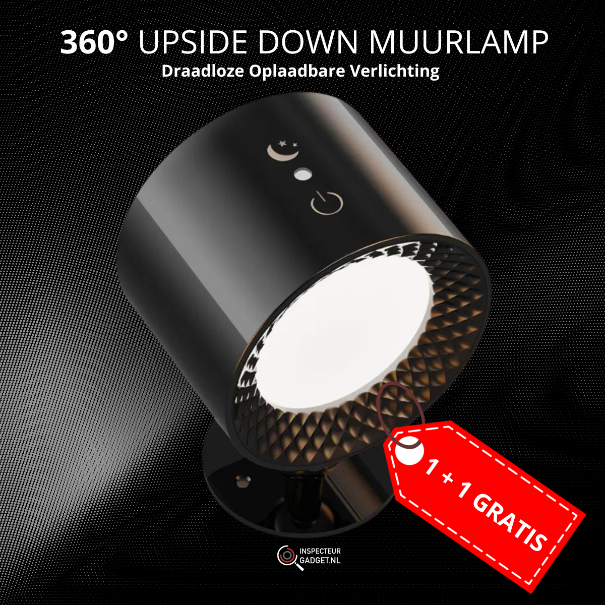 360 Updown - Rotating Rechargeable Wireless Wall Light