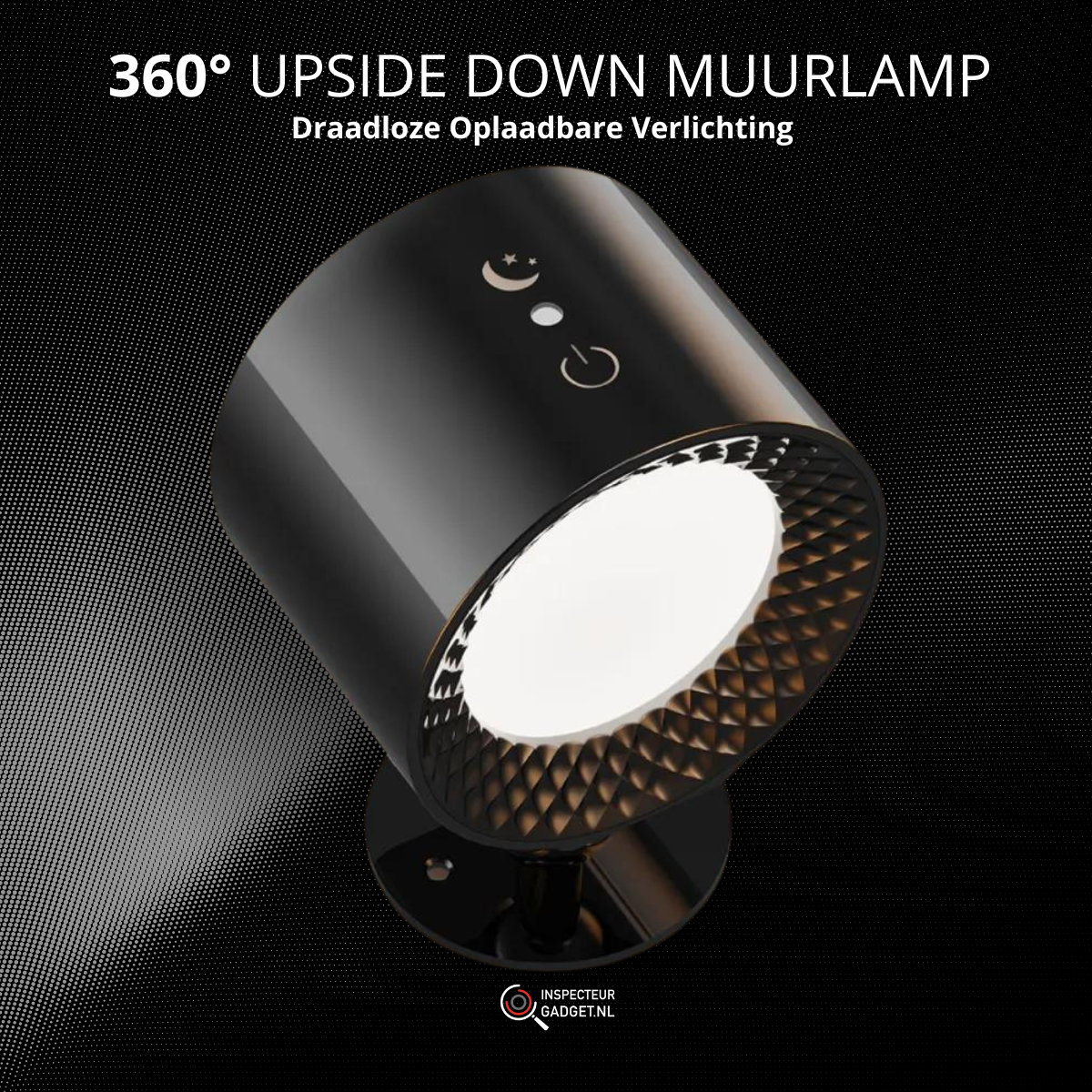 360° Upside Down - Applique murale LED sans fil rechargeable et orientable