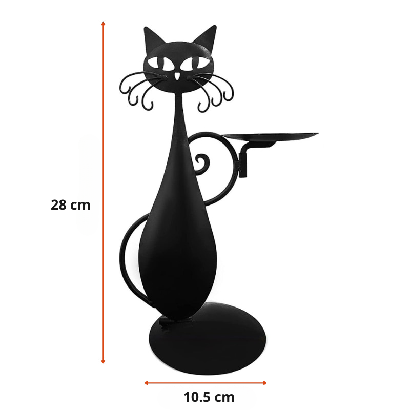 Midnight Panther - Bougeoir Chat Noir Mystique