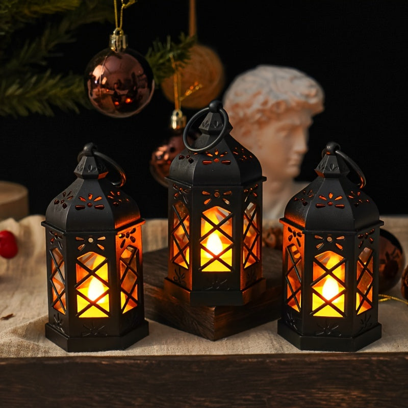 LuxeGlow Lanterns - Rustic LED Lantern Set for a Festive Ambience