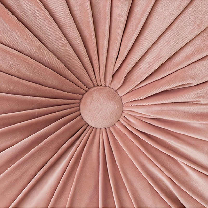 VelvetPumpkin Cushion - Soft Round Velvet Cushion for Your Home