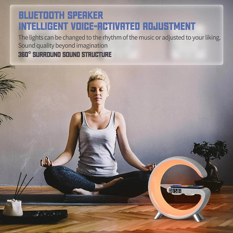 Smart Ambiance Light - Bluetooth Ambiance Lamp with Speaker and Alarm