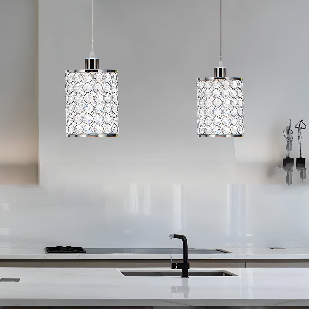 CrystalCloak - Elegant Crystal Pendant Lights for Home Decor