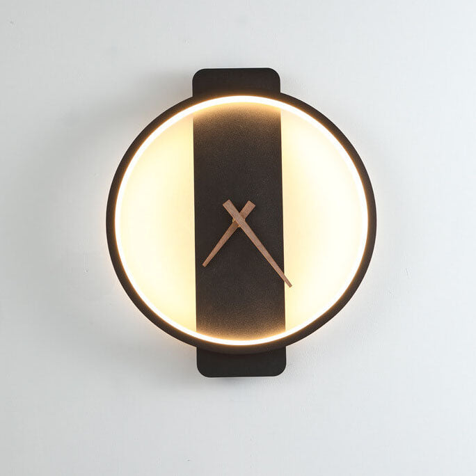FableGlow - Modern LED Clock-Style Wall Sconce