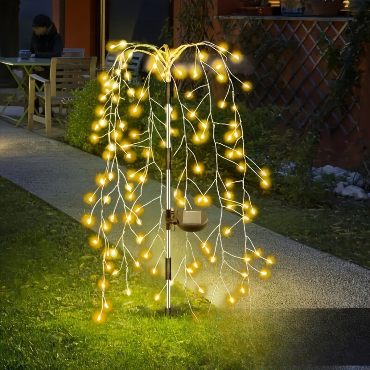 SolarGlimmer - Solar Garden Lamp with 8 Lighting Modes