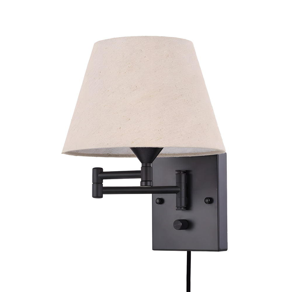SwingLight - Adjustable Wall Sconce with Linen Shade